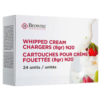 Browne Whipped Cream Dispenser Chargers, 8g, Box of 24 (574399)