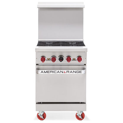 American Range 24" Gas 4-Burner Range with Oven (AR4)