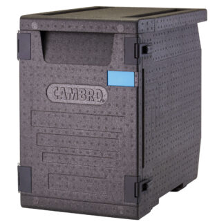 Cambro GoBox® Insulated Carrier, Front Loader, 4 Food Pan Capacity, Black (EPP400)