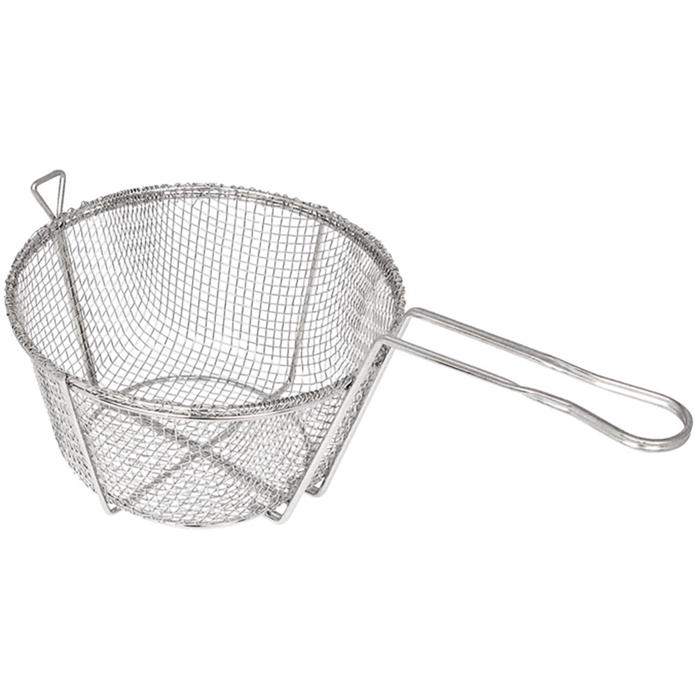 Winco Round 4 Mesh Wire Fry Basket, Nickel Plated (FBR) | Paragon Food ...