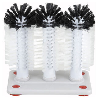 Winco Triple Glass Brushes with Plastic Base (GWB3)