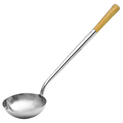 Magnum Chinese Ladle, Wooden Handle, 6oz. (MAG5006)