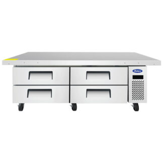 Atosa 76" Refrigerated Chef Base, Extended Top (MGF8454GR)