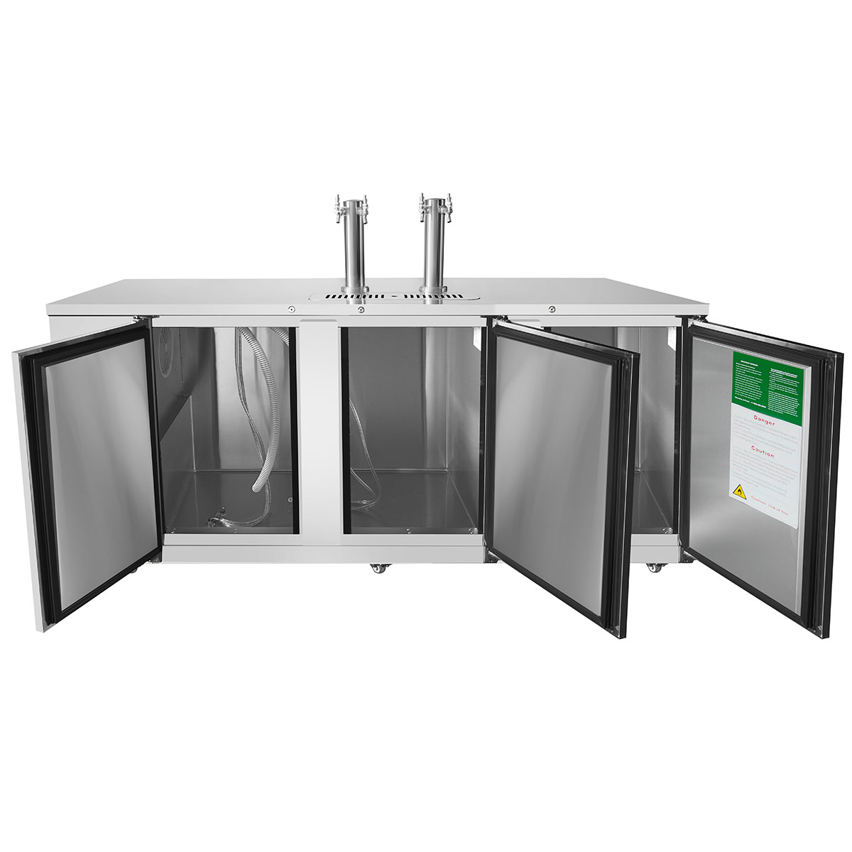 ATOSA MKC90GR Keg Coolers STAINLESS STEEL FINISH WITH WHEELS FOR COMMERCIAL BAR RESTAURANT 