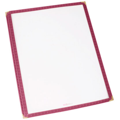 Winco 1-Page Menu Cover, Fits 8.5"x11" Paper (PMC9)