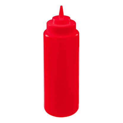 Wide Squeeze Bottle, Red
