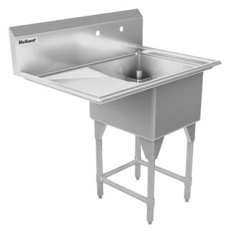 Reliant 1 Compartment S/S Sink, 18" Left Drainboard (181811‑L18)