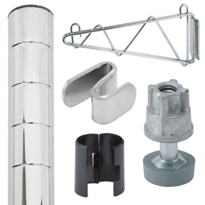 Reliant Chrome Shelving Posts & Accessories (WSCP)