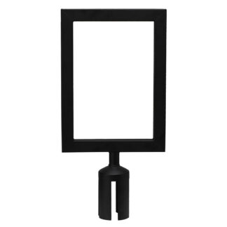 Winco Stanchion Top Sign Frame, Black (CGSF12K)