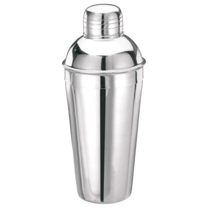 Winco 16 oz Deluxe Bar Shaker, 3 Piece Set, Stainless Steel (BL3P)
