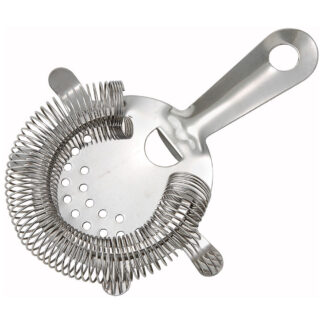 Winco Bar Strainer, 4 Prongs, Stainless Steel (BST4P)