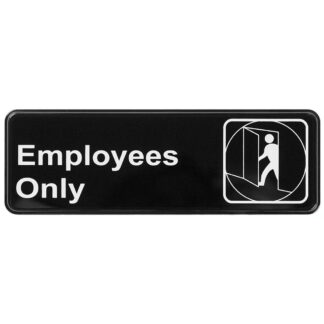 Winco Employees Only Sign, 9″x3″ (SGN305)