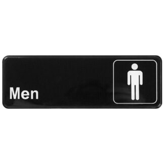 Winco Washroom Door Sign, Men, 9″x3″ (SGN311)