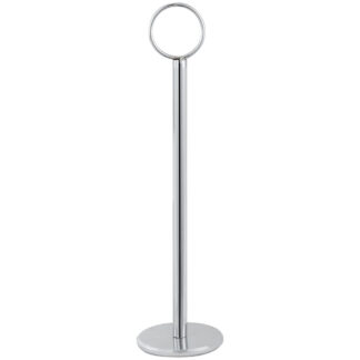 Winco Table Number Holder, 8", Chrome (TBH8)