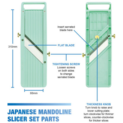 Winco Japanese Mandoline Slicer Set (MDL5P)