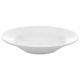 Browne Palm Porcelain 9oz Rim Soup Plate, Doz. (563957)