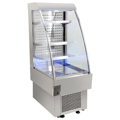 Omcan 24" Open Refrigerated Floor Display Showcase, 230 L Capacity (40438)