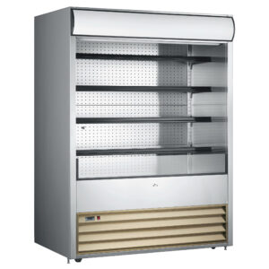 Omcan 72-Inch Open Refrigerated Floor Display Case, 1050 L Capacity (43460)