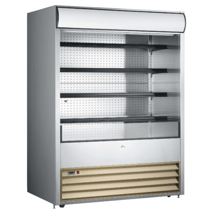 Omcan 72-Inch Open Refrigerated Floor Display Case, 1050 L Capacity (43460)