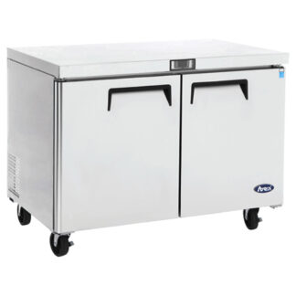 Atosa 36" Two Solid Door Undercounter Cooler (MGF36RGR)