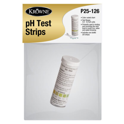 Krowne pH Test Strips with Colour-Coded Chart (P25‑126)