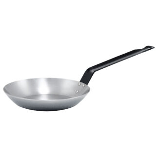 Winco Induction Ready French Style Fry Pan, Polished Carbon Steel (CSFP)