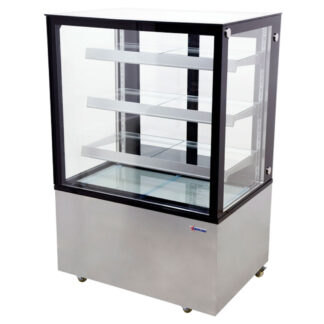 Omcan 36" Square Glass Floor Refrigerated Display Case (44382)