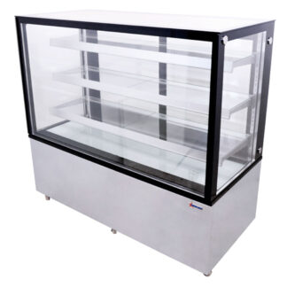 Omcan 60" Square Glass Floor Refrigerated Display Case (44384)