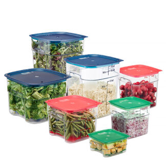 Cambro CamSquare FreshPro Food Storage Containers, Clear Camwear (SFSPROCW)