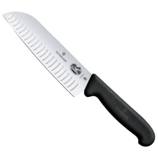 Victorinox Fibrox® Pro Santoku Knife, 7" Granton Blade (5.2523.17)