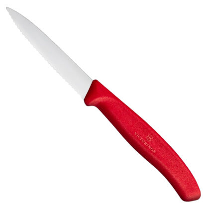 Victorinox Paring Knife, Serrated Edge, 3.25" Spear Point Blade (6.7631)