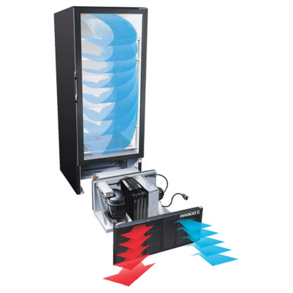 Habco 24.1 cu. ft. One Glass Door Merchandiser Cooler, Black Exterior (ESM28HCTD)