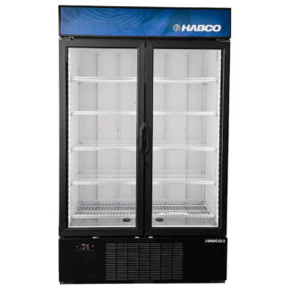 Habco 36.6 cu. ft. Two Glass Door Merchandiser Freezer, Black Exterior (SF46HCBXM)