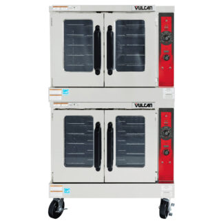 Vulcan Double Deck Full Size Gas Convection Oven, Removable Doors, Solid State, Digital Display (VC55GD)