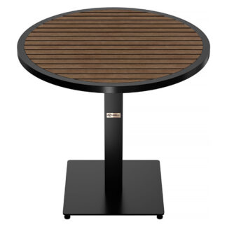 Tarrison Ace II Dining Tables, 32” Round, All‑Weather, Black & Cocoa Finish (ATGQ11B1)