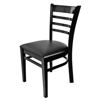 Tarrison Carlisle Side Chair, Cushion Seat, Black (ISG0101UKNBL)