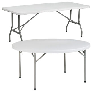Tarrison Folding Banquet Tables, All‑Weather, Various Sizes (ITG2)