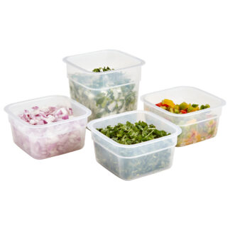 Cambro CamSquare FreshPro Food Storage Containers, Translucent (SFSPROPP)