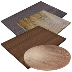 Tarrison Laminate Table Tops, Various Shapes & Finishes (IOCC)