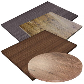 Tarrison Laminate Table Tops, Various Shapes & Finishes (IOCC)