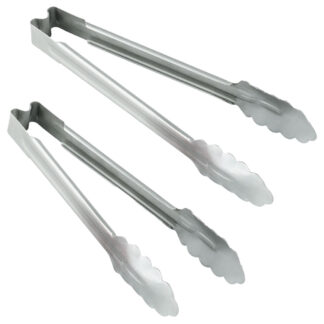 Vollrath Heavy-Duty Stainless Steel One-Piece Scalloped Tongs (478)