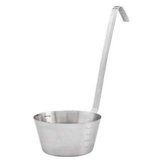 Winco 1 Qt Stainless Steel Hooked Handle Ladle (SHHD-1)