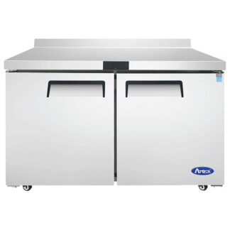 Atosa 48" Two Solid Door Worktop Freezer with Backsplash (MGF8413GR)