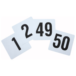 Winco Plastic Table Numbers, 1‑50 (TBN50)